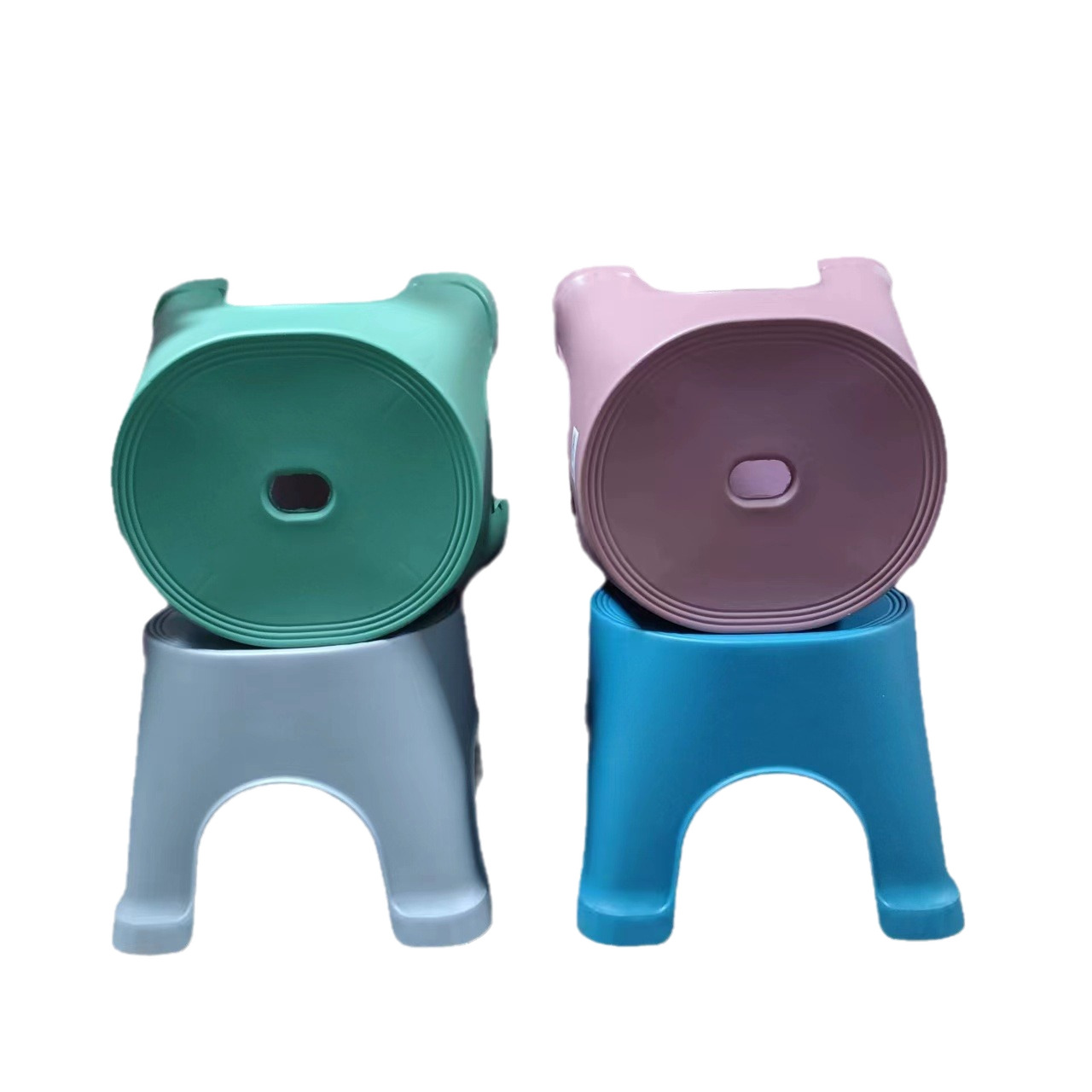 Wholesale thickened plastic ingot stool runway stool shoe stool bathroom bath stool small bench children's stool advertising stool