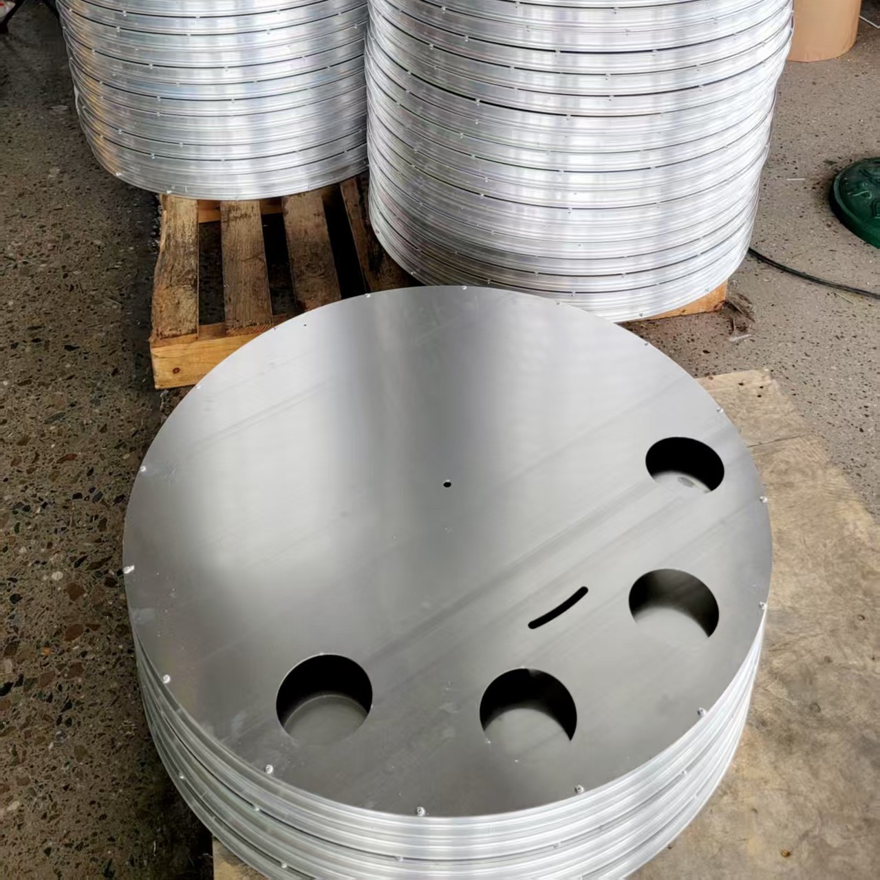 Pressure Relief Valve for Air Duct End Cap, Semi-Enclosed Greenhouse Plug, Aluminum Profile Plug Cover, Positive Pressure Air Duct, Air Duct Film Fixing Ring