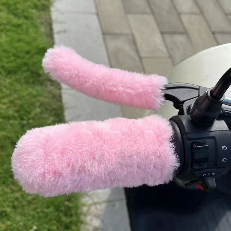 New Tricycle Electric Motorcycle Handle Set Winter fleece-lined Warm Universal Thickened Cold-proof Electric Car Handle Set