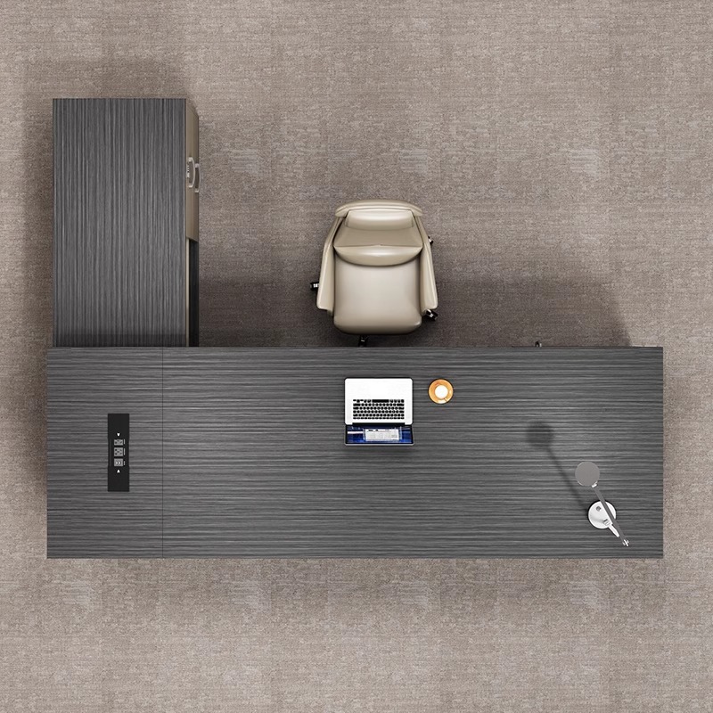 Light Luxury Boss Desk Office Desk and Chair Combination Office Desk High-End Manager Supervisor Executive Desk Office Furniture