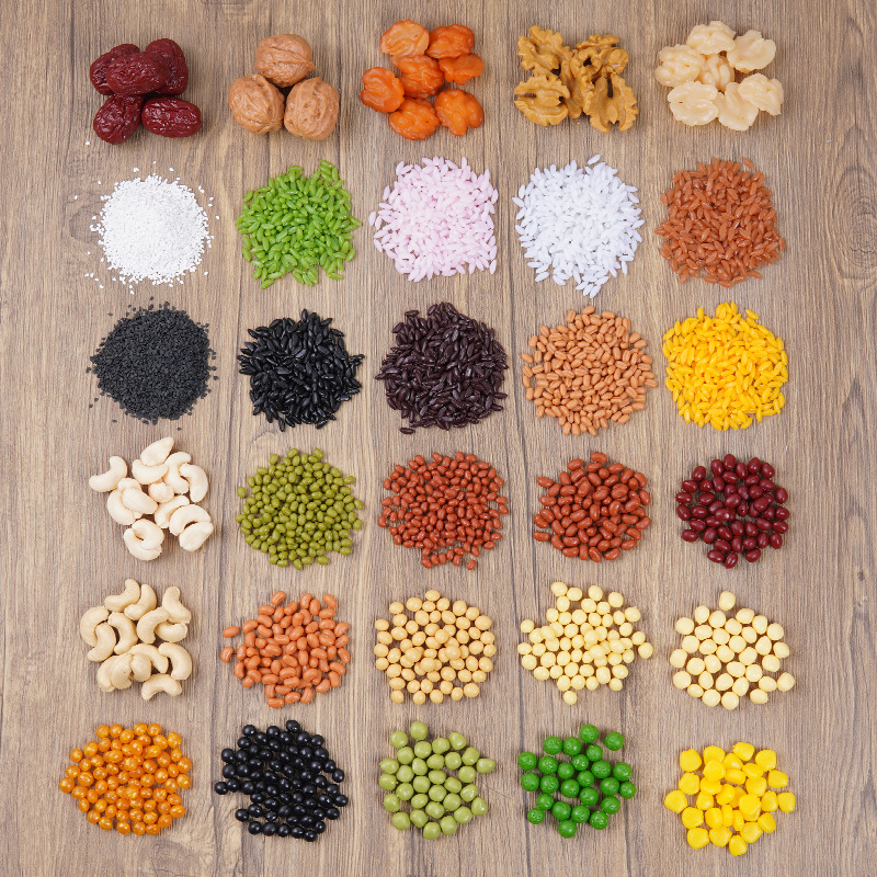 Simulation Cereal Props False Cashew Peanut Nut Model Simulation Food Coarse Grain Soybean Corn Grain Rice