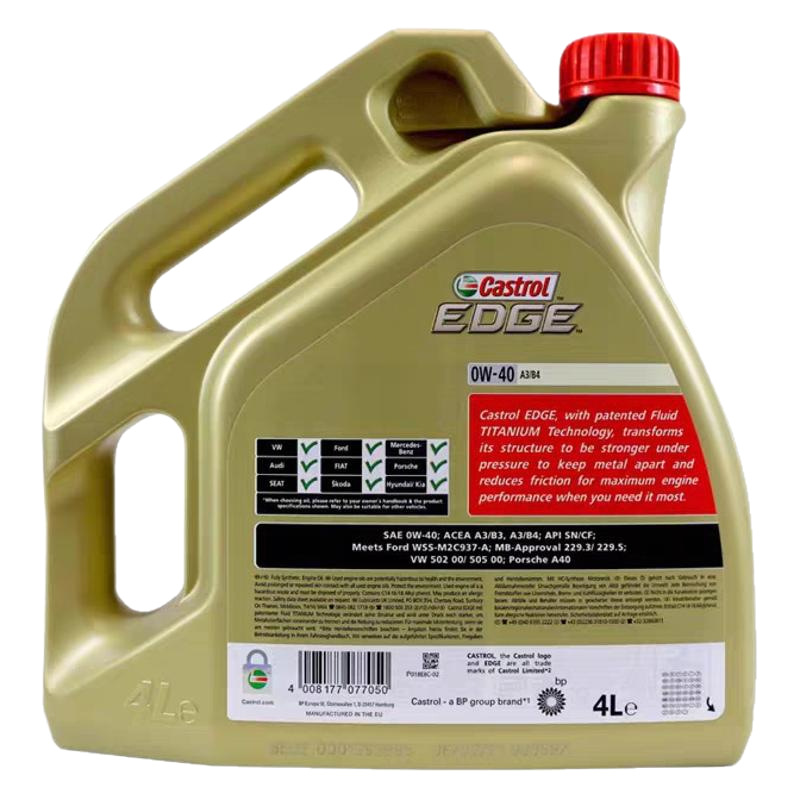 Imported 0W-40 fully synthetic engine oil automobile engine lubricating oil EU imported engine oil
