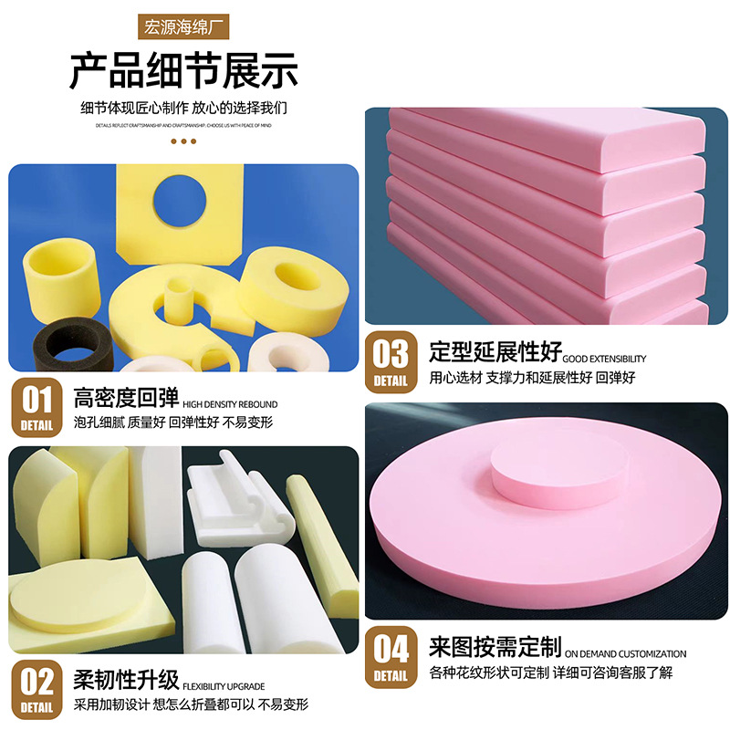 Производители специальной формы губок, концентрические кольцевые губки, цилиндрические губки, оптовая продажа высокоплотных губок