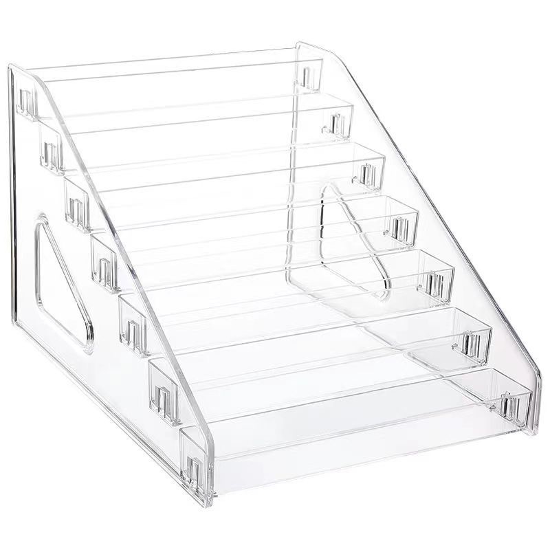 Transparent Ladder Small Ornaments Storage Rack for Hand-held Live Display Multifunctional Storage Rack Acrylic Display Rack
