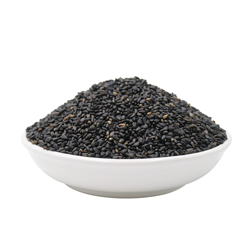 Wholesale Low-Temperature Baked Fried Fragrant Cooked Grains Bran Sesame Squeezed Sesame Oil Paste Powder Washed Non-Markled Cooked Black Sesame Kernels