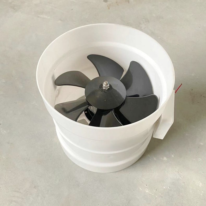 Factory supply laboratory PP material axial flow centrifugal fan air stop valve pipe fan fume hood snail exhaust