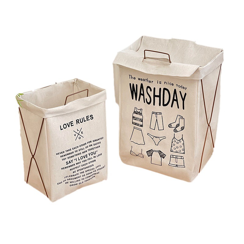 Dirty Clothes Basket Foldable Dirty Clothes Storage Basket Household Dormitory Clothes Dirty Clothes Basket Bathroom Dirty Clothes Basket Storage Basket