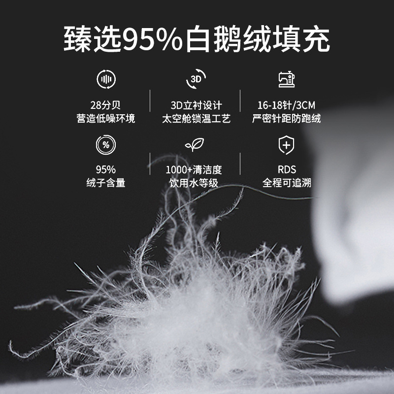 120-Count Pure Cotton Long-Staple Cotton 95% White Goose down Quilt Core Spring & Fall Quilt Winter Quilt Hotel B&B Four-Season down Quilt Manufacturer