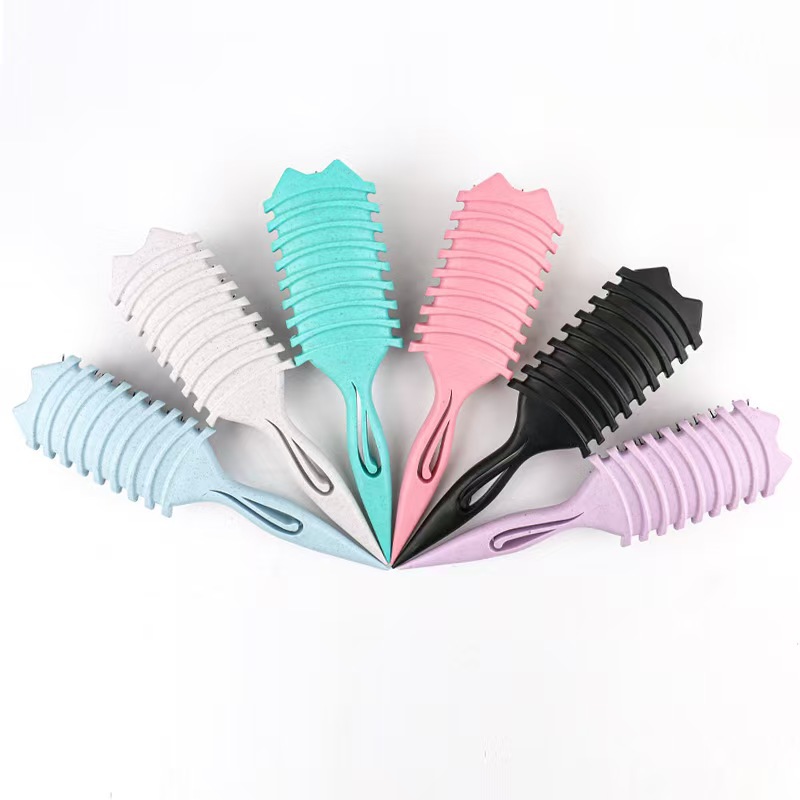 Large Board Wheat Straw Massage Bounce Comb Curly Comb Definition Styling Hair Fluffy Comb Curly Hair Comb