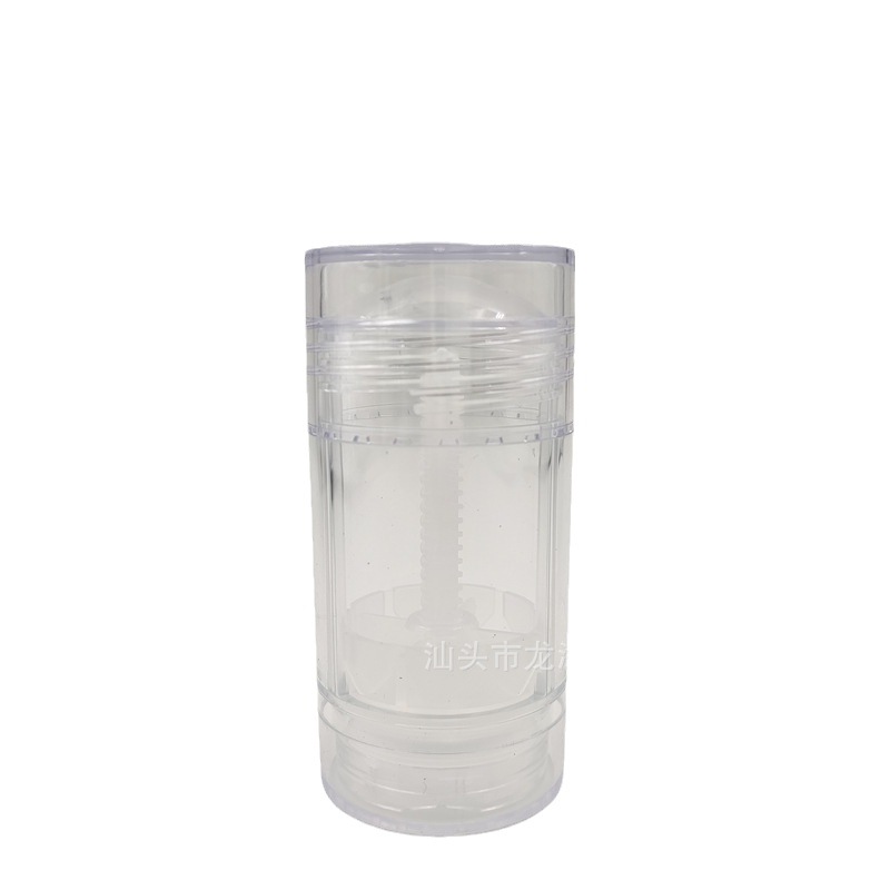 Fully Transparent Solid Stick Mud Mask Stick Package Rotating Solid Green Mask Stick Smear Balm Bottle Tube PS Transparent