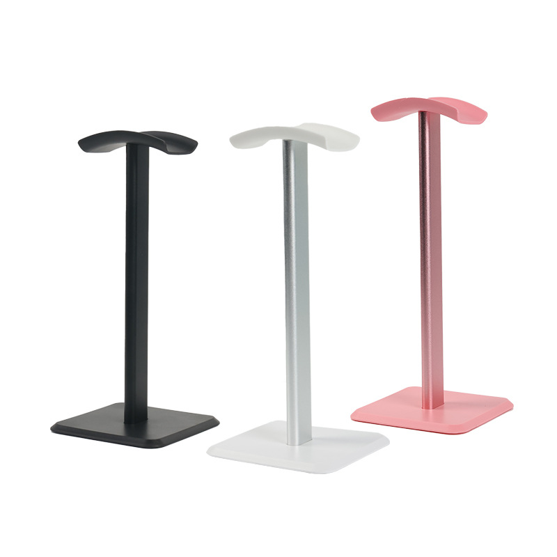 Computer Headphone Stand Head-Mounted Gaming Headphone Stand Aluminum Alloy Desktop E-Sports Headset Display Stand Storage Metal