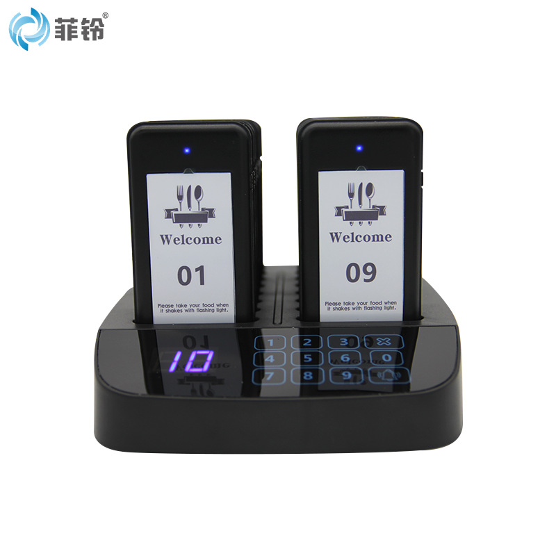 Wireless Food Call System Restaurant Vibrating Buzzer Milk Tea Shop Queue Call Machine Pager 1 to 16