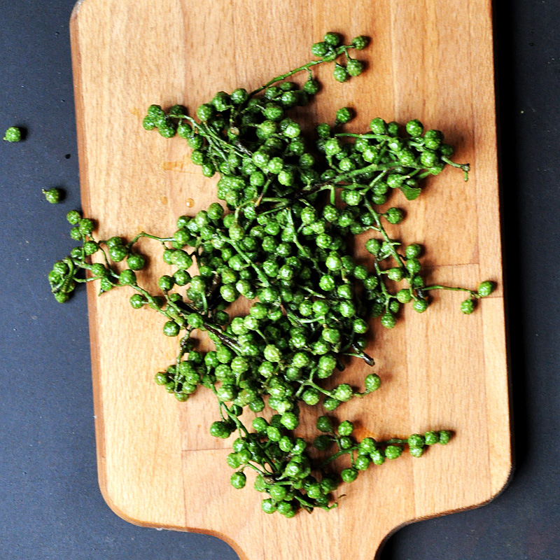 Fresh green pepper wholesale Sichuan Chongqing jiuye Green specialty fresh rattan pepper green green pepper one-piece delivery free shipping