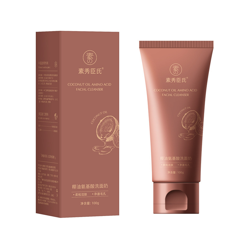 [Delivery Within 48 Hours] Su Xiuchen's Coconut Oil Amino Acid Facial Cleanser Refreshing Oil Control Mild Cleansing Foam