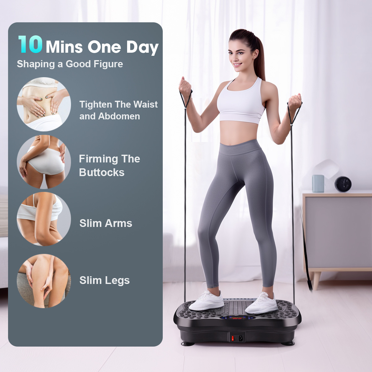 Factory direct fat rejection machine Bluetooth music shaking machine rhythm machine home exercise weight loss fat burning fitness
