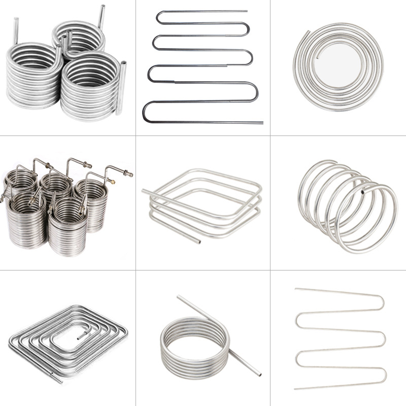 304 Stainless Steel Coil Processing Spiral Tube Cooling Tube U-Shaped Elbow Coil Heat Exchanger Copper Tube Non-Standard Customization