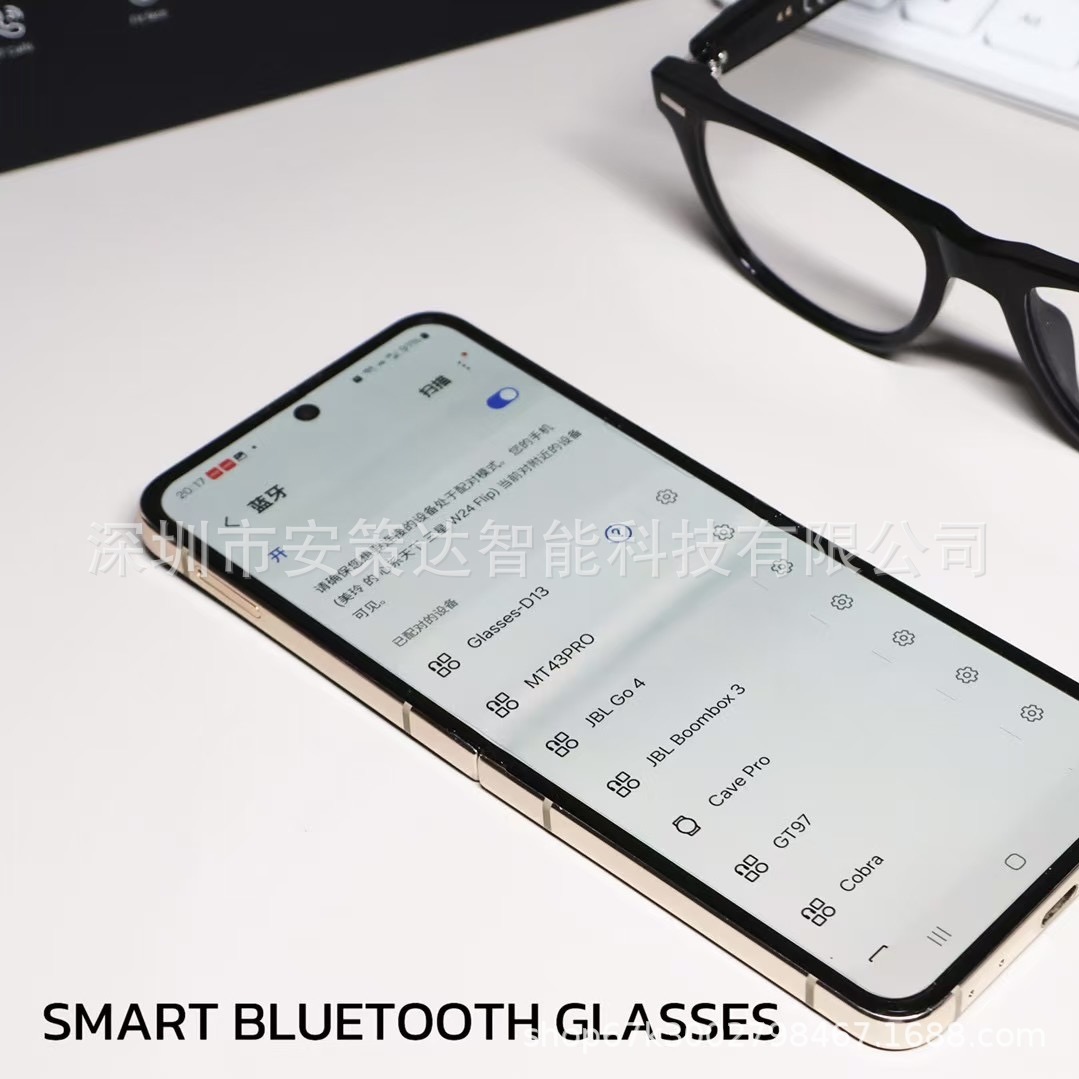 New D13 smart glasses AI Bluetooth connection call binaural touch polarized sunglasses net red with sunglasses