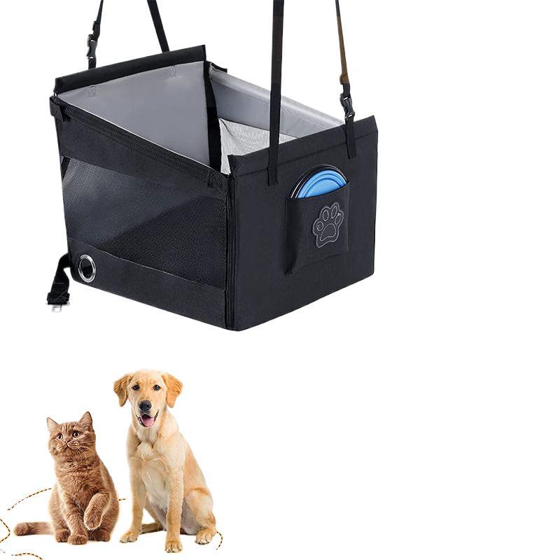 Car-Mounted Dog Kennel, Puppy Car Seat, Dog Car Seat, Pet Car Mat, Front-Row Dog Outing Safety Seat