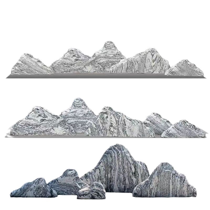 Natural Stone Taishan Stone Snowwave Stone Landscape Stone Large Stone Natural Landscape Stone Outdoor Snowwave Stone