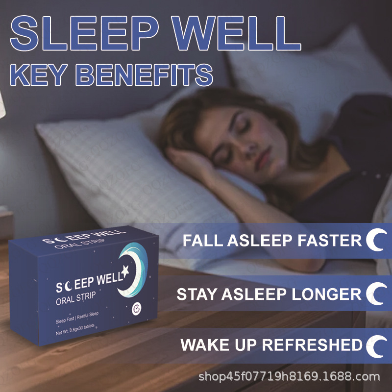 Foreign Trade Spot American Tk Cross-Border Hot-Selling Flash Sleep Tablets Sleep Oral Strip