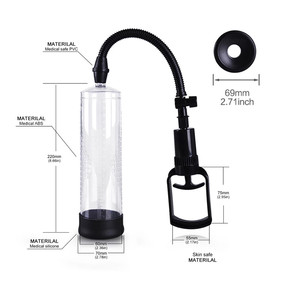 Pull Rod negative pressure vacuum air pump booster male penis trainer Bobo exerciser aircraft Cup foreign trade supply