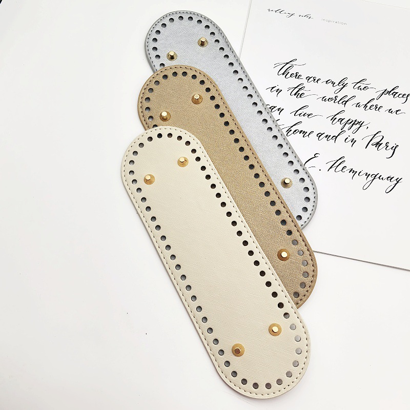 Luggage Hardware DIY Hyuna Woven Bag Base 26*8cm Bag Bottom Handmade Bag Leather Base Plate Spot Wholesale