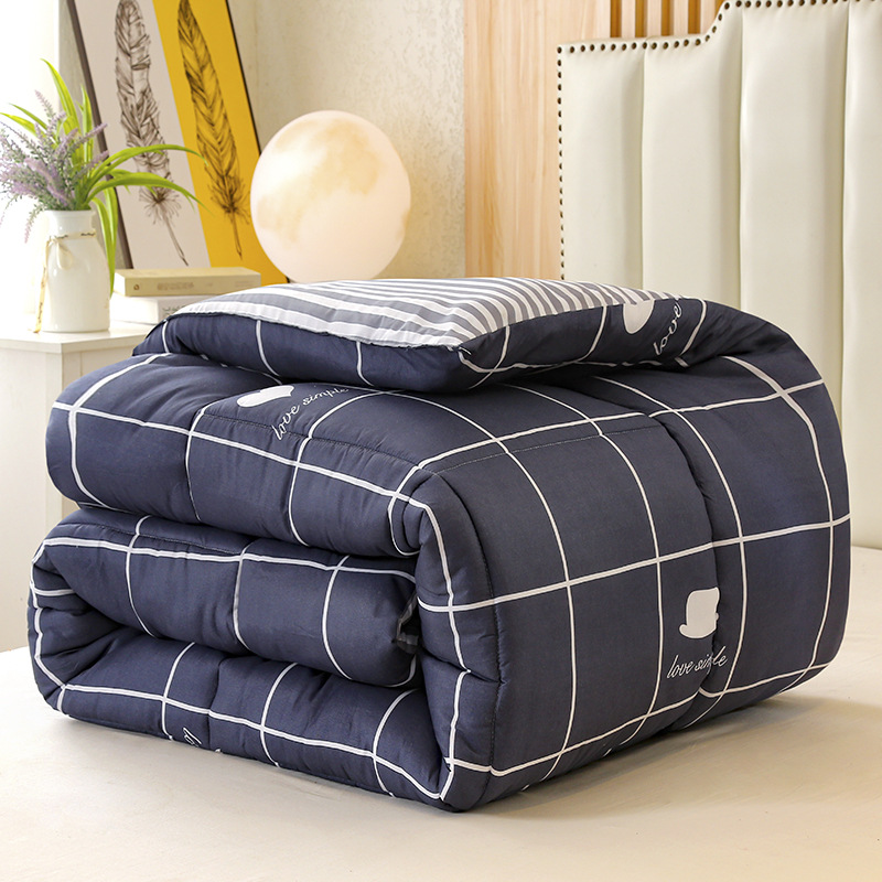 Factory wholesale cotton quilt 8kg 6 winter quilt core student dormitory single quilt double bedding padded warm four seasons quilt