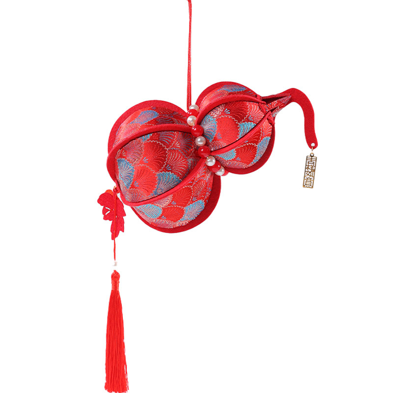 Year of the Horse Spring Festival Handmade DIY Decorative Gourd Pendant Door Hanging New Year Gourd Living Room Ornament Atmosphere Arrangement