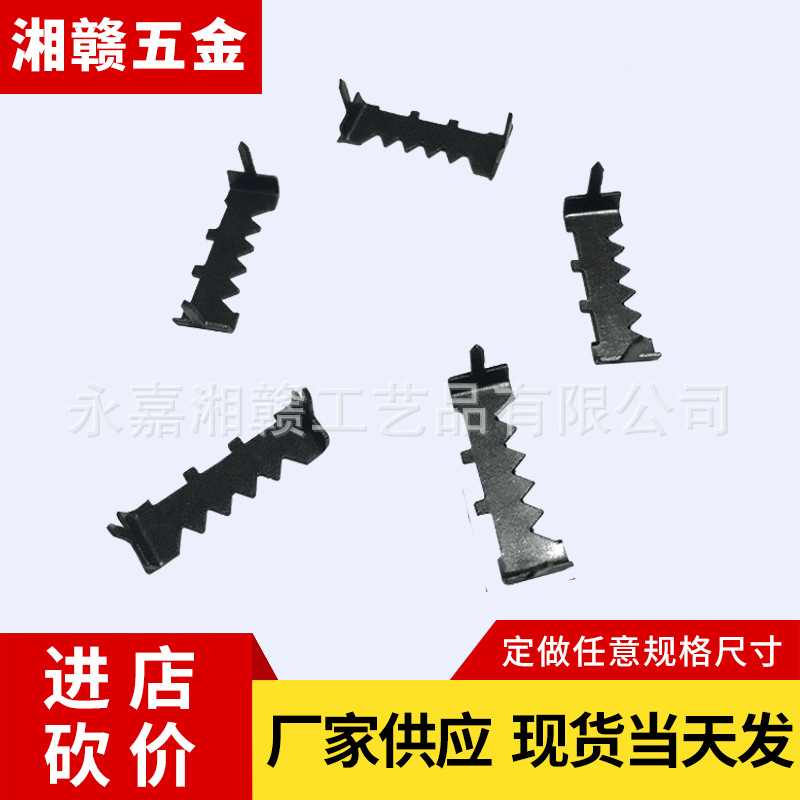 Маленький зубчатый подвесной ремень гвоздь прямой двусторонний крючок декоративная живопись бесшовный зубчатый крючок для рамки фото