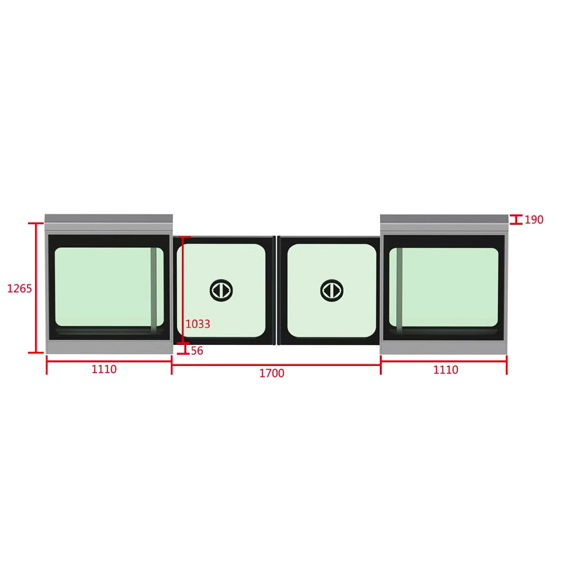 Bus Stop Shield Door Face Recognition Half-Height Shield Door Radar Automatic Door Magnetic Induction Swipe Card Security Door