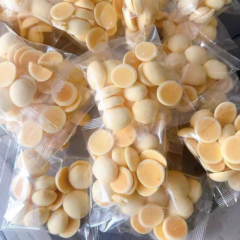 Fresh Milk Crisp Fresh Roasted Milk Skin Loose Cheese Loose Transparent Film Clutch Bag 1 Jin About 25 Pack Inner Mongolia Cheese Products