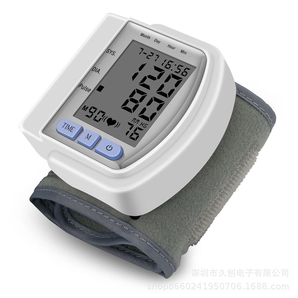 Ck-102S Export Export English Blood Pressure Monitor Medical Wrist Measuring Instrument Blood Pressure Monitor Ce Accurate Portable
