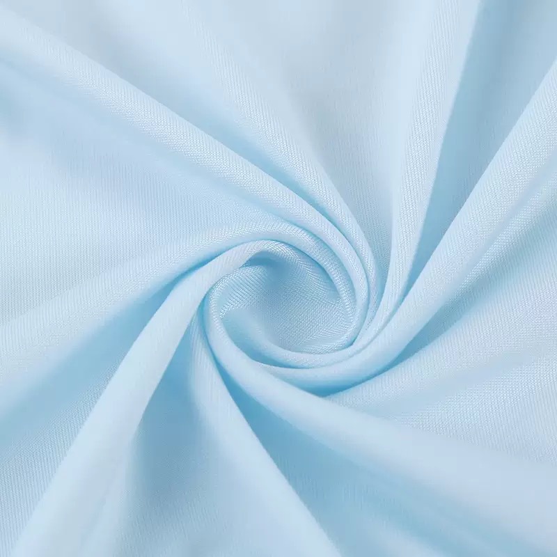 75D Flat Ice Silk Fabric, Sun Protection, Quick-Drying, Plain Weave, Four-Way Stretch, Polyester Spandex Sleeves, Printed, Wrinkle-Resistant, Ice-Feel