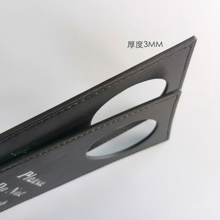Cross-Border Exclusive Supply of Hotel Leather Do-Not-Disturb Signs, Hotel Door Reminder Signs, Pu Leather Please-Clean-Now Door Hangers