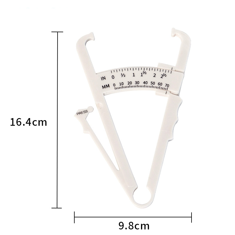Double Scale Double Pointer Fat Clamp Fat Caliper Sebum Ruler Sebum Forceps Fat Forceps Sebum Measuring Instrument