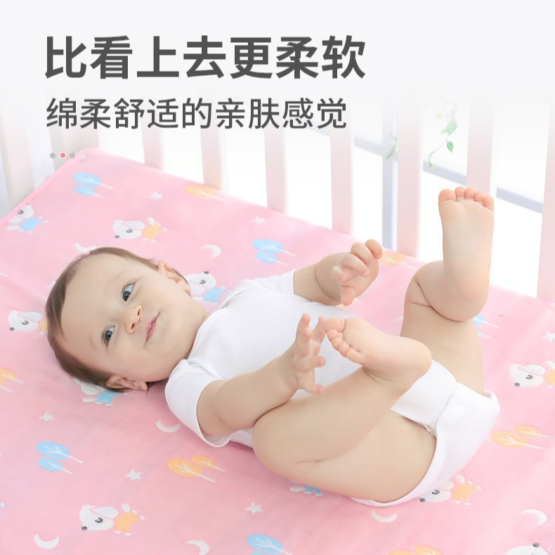 Pure Cotton Gauze Diaper Pad for Newborns Waterproof Washable Breathable Diaper Pad Large Baby Kindergarten Leak-Proof Aunt Pad