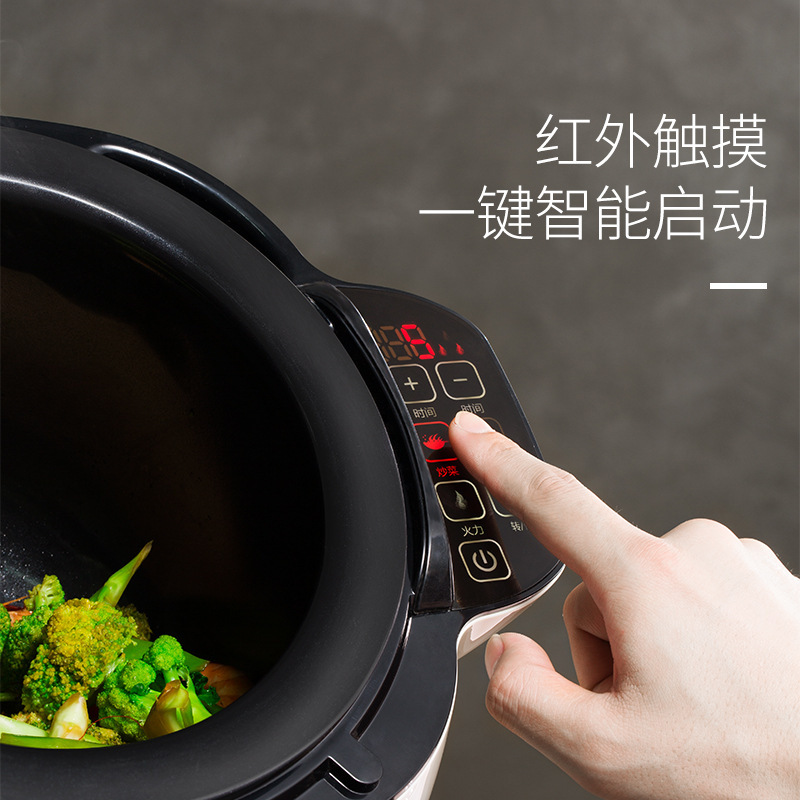 German multi-function frying machine household commercial drum type frying pan automatic intelligent rice frying robot