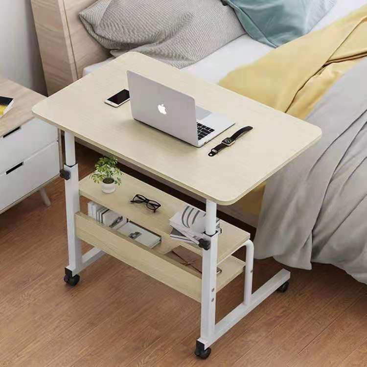 Simple Bedside Table Double-layer Storage Lifting Movable Small Table Bedroom Home Writing Desk Dormitory Lazy Desk