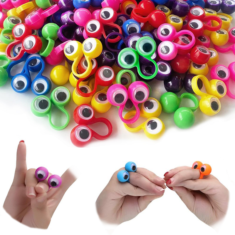 Cross-border Hot Finger Activity Eye Ring Halloween Party Funny Finger Eye Small Toy Accessories