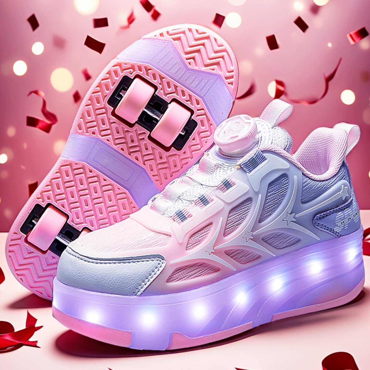 Дешевые детские четырехколесные хили с оптовой продажей невидимых роликов для девочек и спортивных восьмиколесных коньков для мальчиков