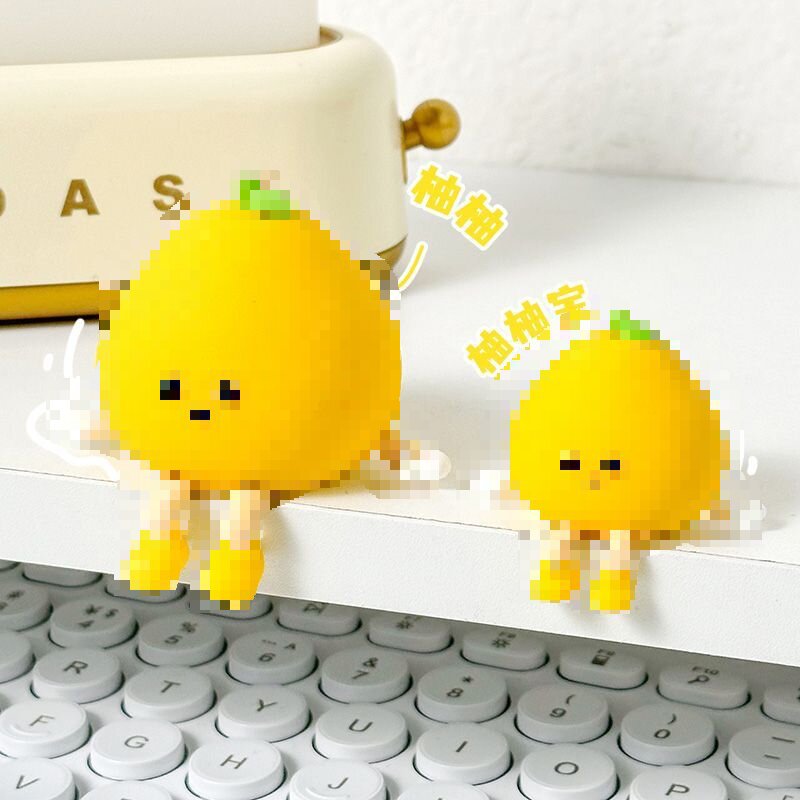 2025 грейпфрут маленький человек новое милое украшение для центральной консоли автомобиля креативный интерьерный декор