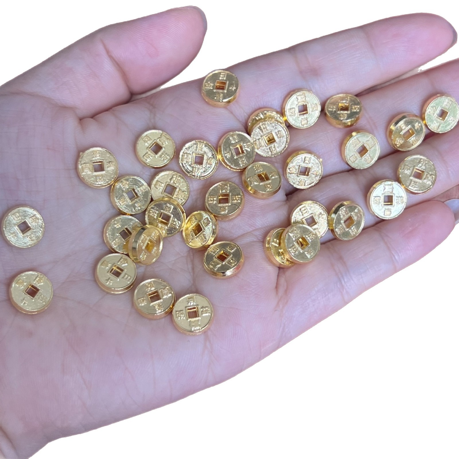Wholesale Mini Alloy Copper Coins, Small Gold Coins, Copper Coin Decorations, Filling Materials, Fortune Ornaments, Gold-Plated Gold Coins and Copper Coins