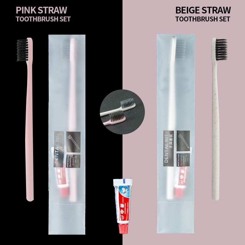 Disposable Toothbrush and Toothpaste for B&B and Hotel, Soft-Bristled Toothbrush, Disposable Toothbrush, Home Hospitality Toiletry Set