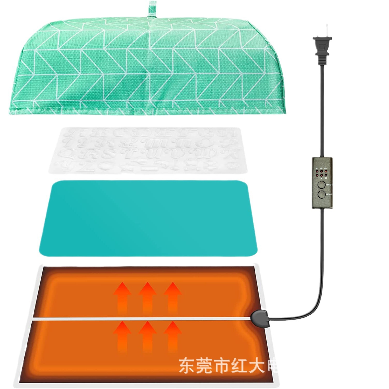 Resin heating pad 3-stage timing heating pad climbing pet heating pad guarding the palace pet snake lizard reptile pet heat preservation