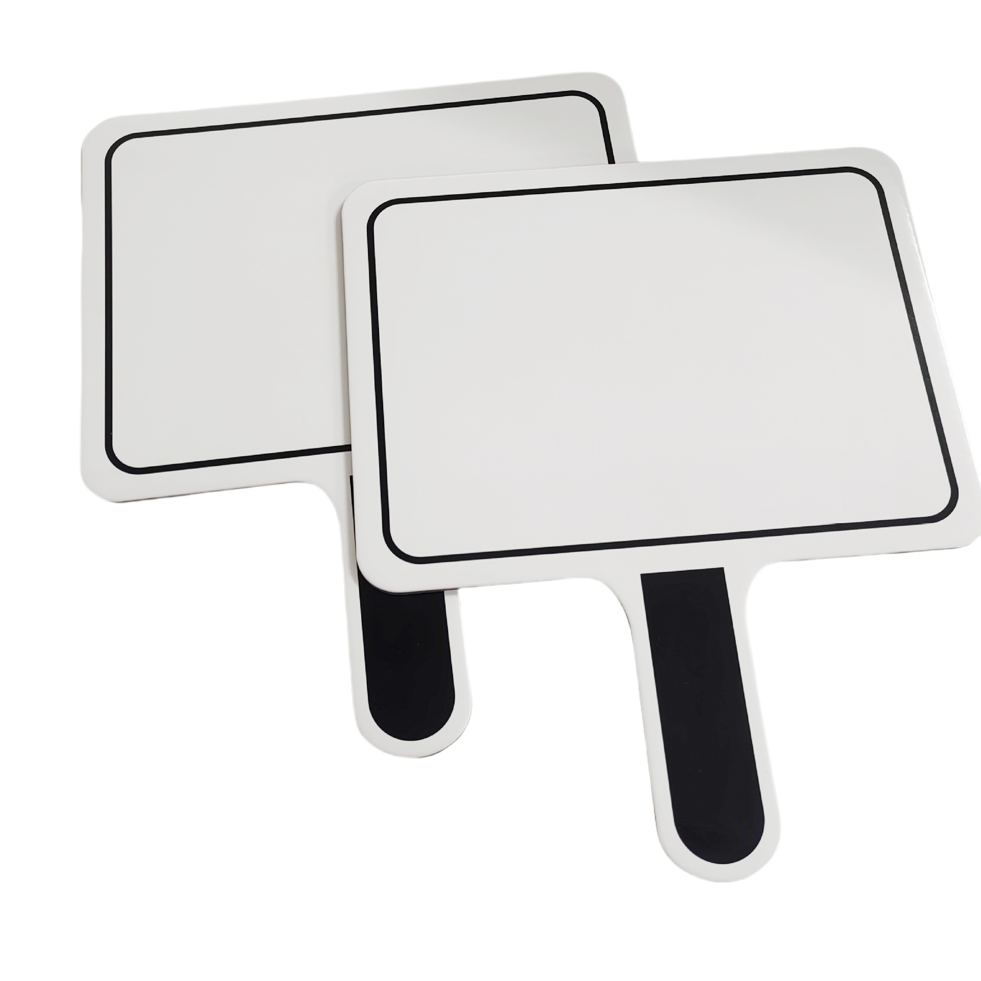Customized Classroom Live Interactive Handheld Whiteboard Square Round Handheld Erasable Double-sided Whiteboard Customized