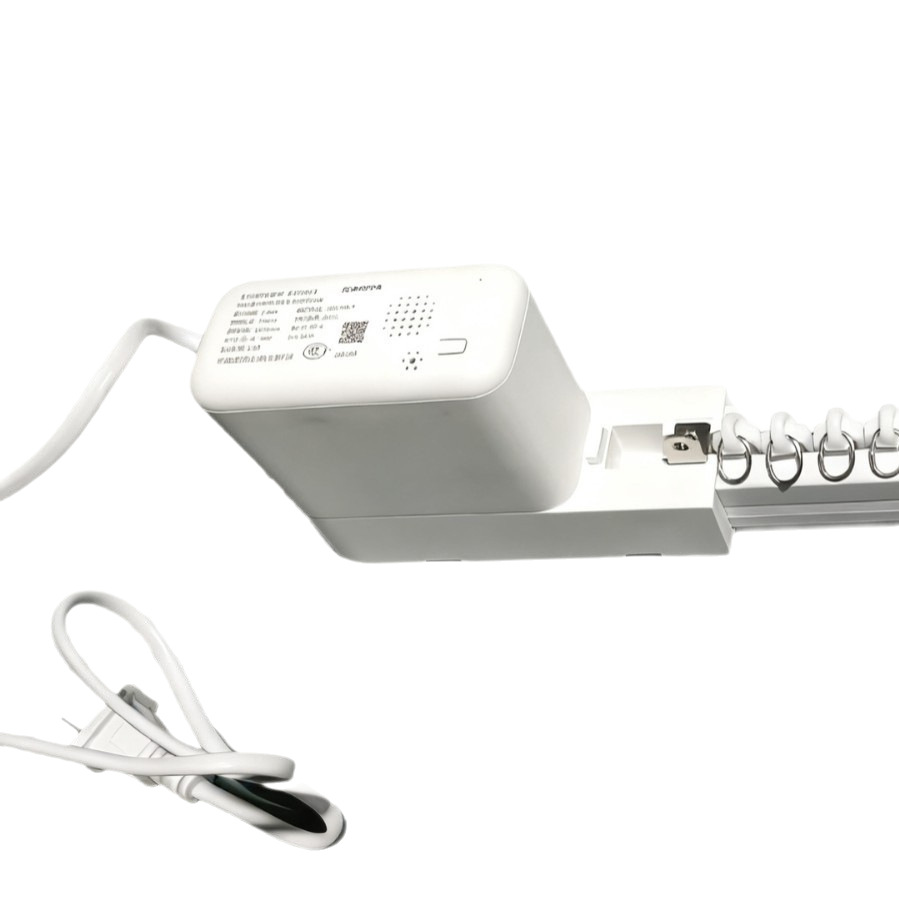 Duya Dt98 Electric Curtain Track Intelligent Control for Opening and Closing Curtains, Silent Mini Motor, White Phantom Sheer