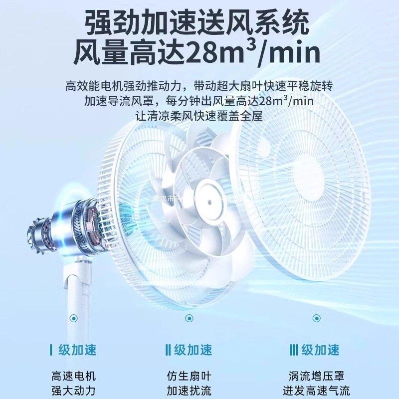 Electric Fan Floor Fan Household Ultra-Quiet New High Wind Vertical Bedroom Small Energy-Efficiency Fan