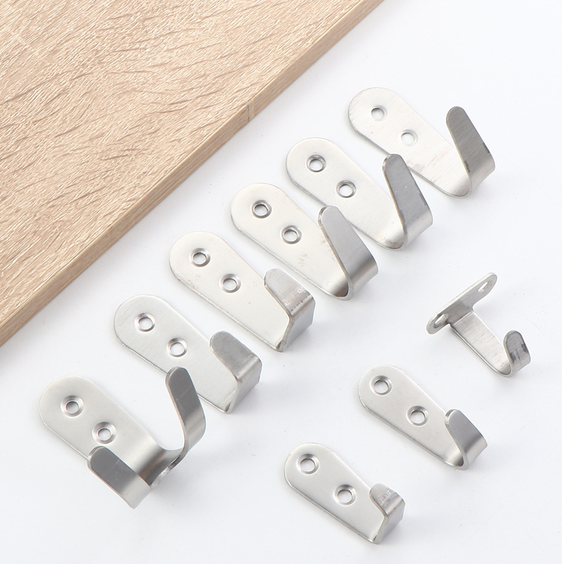 Thickened Stainless Steel Coat Hook Black Hook Bathroom Toilet Coat Hook Door Coat Hook Wall Hanging Wall Hook