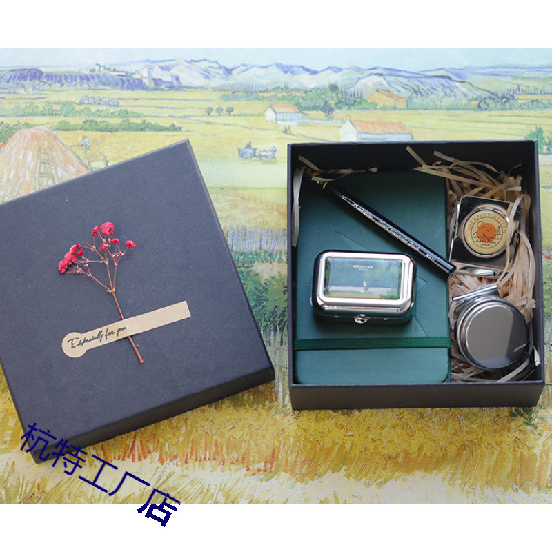 Mini Travel Solid Watercolor Paint Set Small Shimink Paint Portable Packaging Box for Sketching and Painting