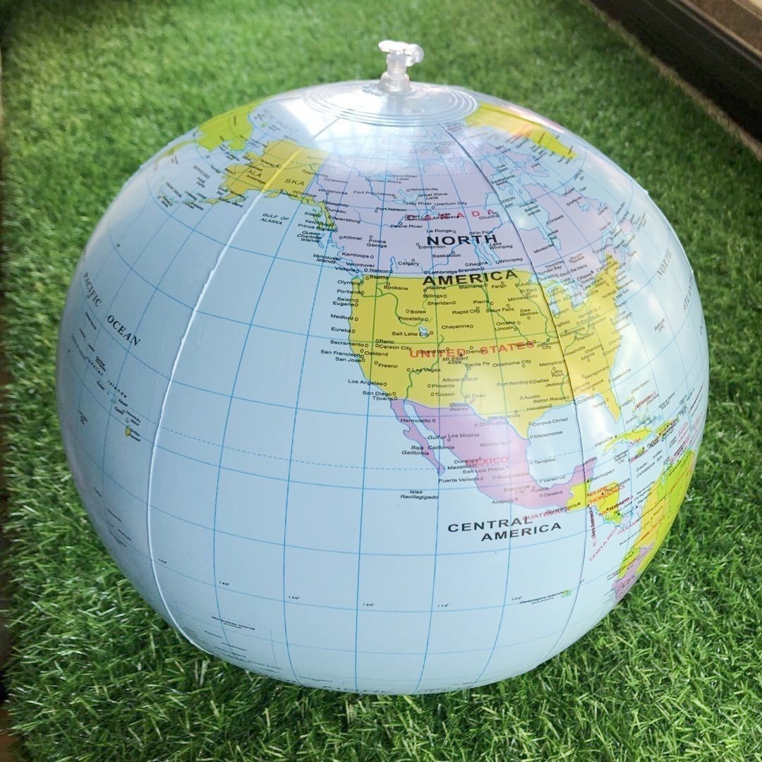 Manufacturer's Ready-Made Inflatable Globe Environmentally Friendly Pvc 16inch Globe Teaching Props Hot Sale and Timely Delivery